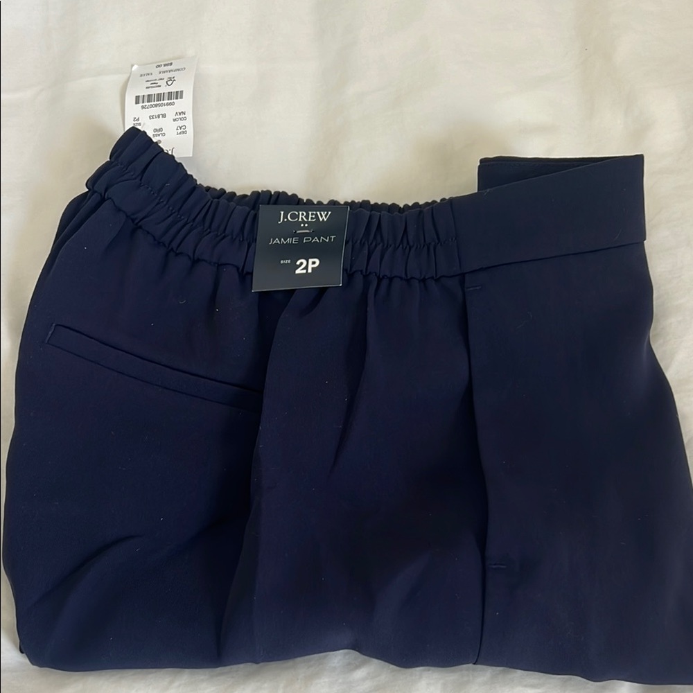 J. Crew Factory Blue Ankle Cropped Pants - Picture 5 of 6